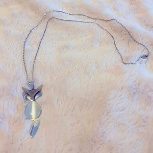 Silver fox necklace